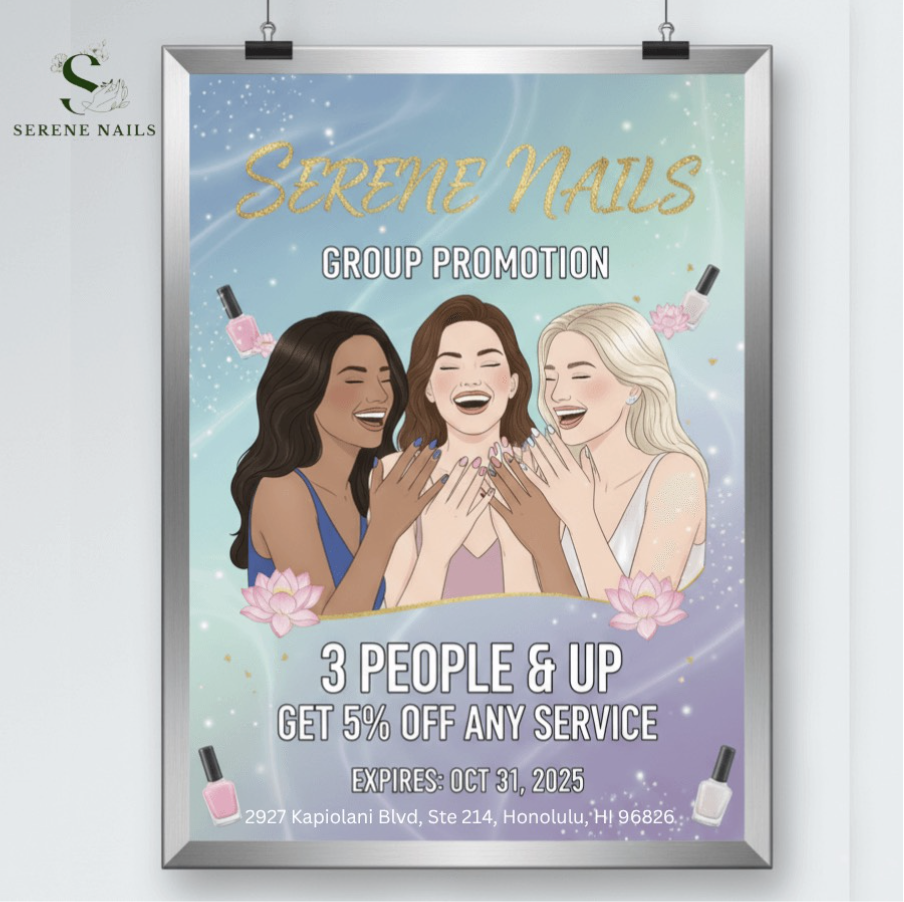 Serene Nails 3 People & Up
