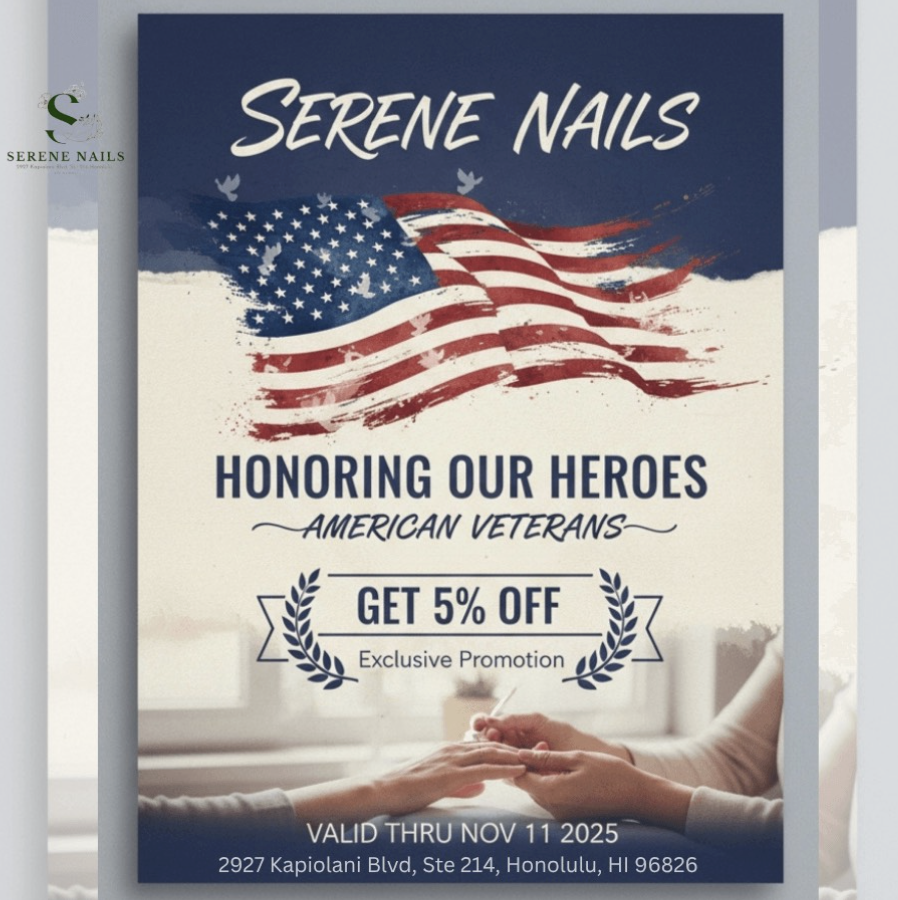 Serene Nails Veteran Discount